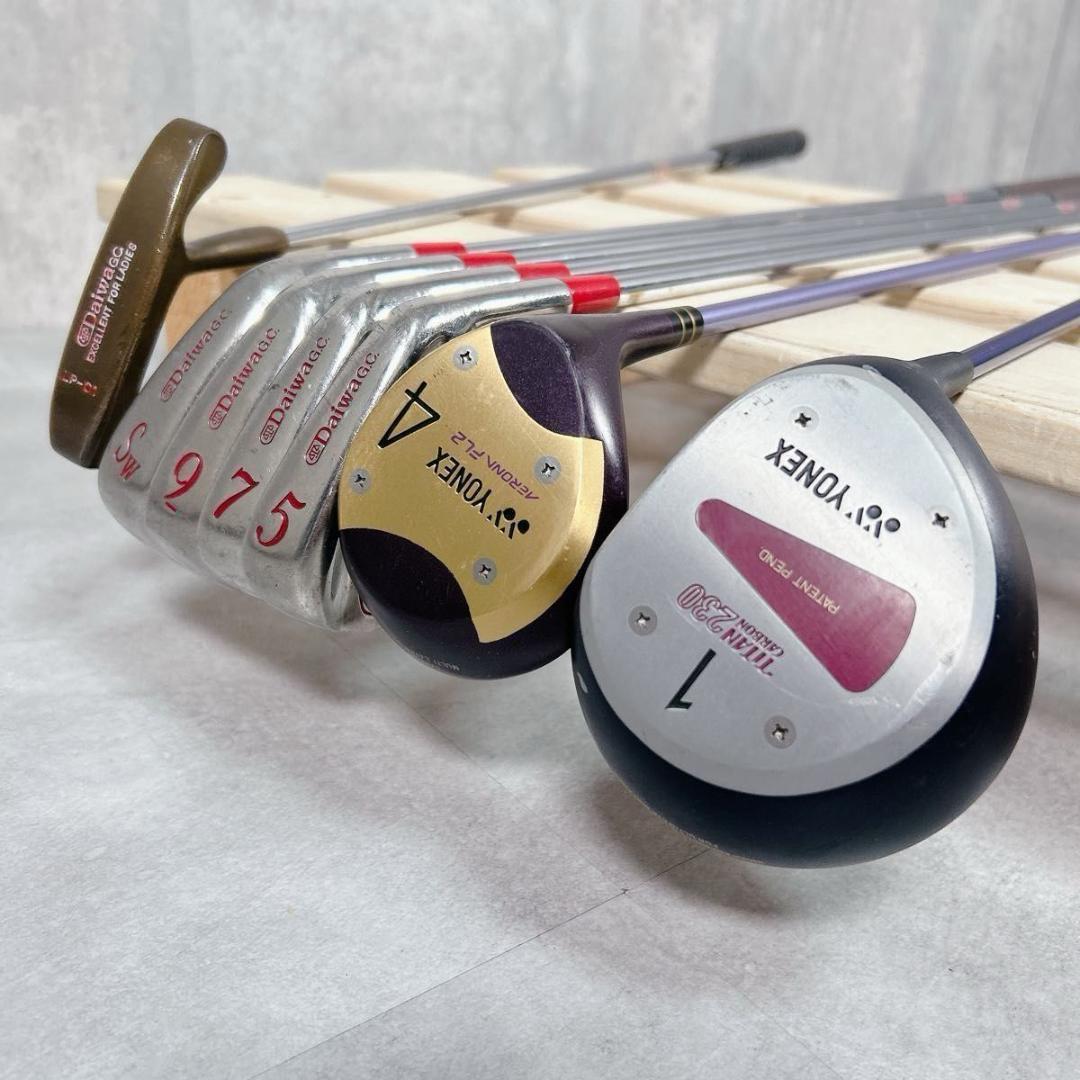 W929 YONEX Daiwa レディース ゴルフ クラブ ハーフセット 8点