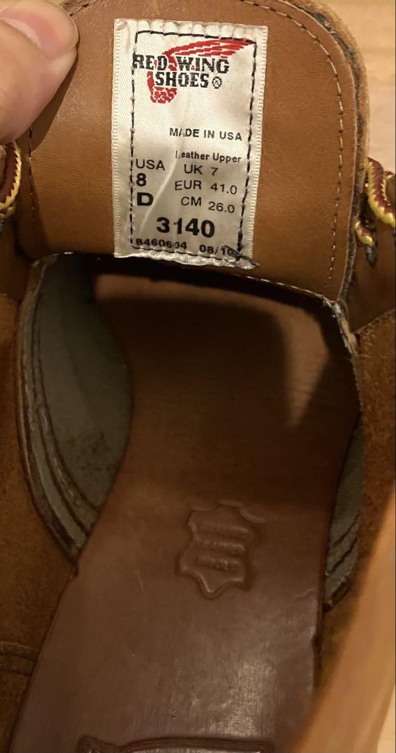 【美品】RED WING レッドウィング3140 レザー チャッカブーツ