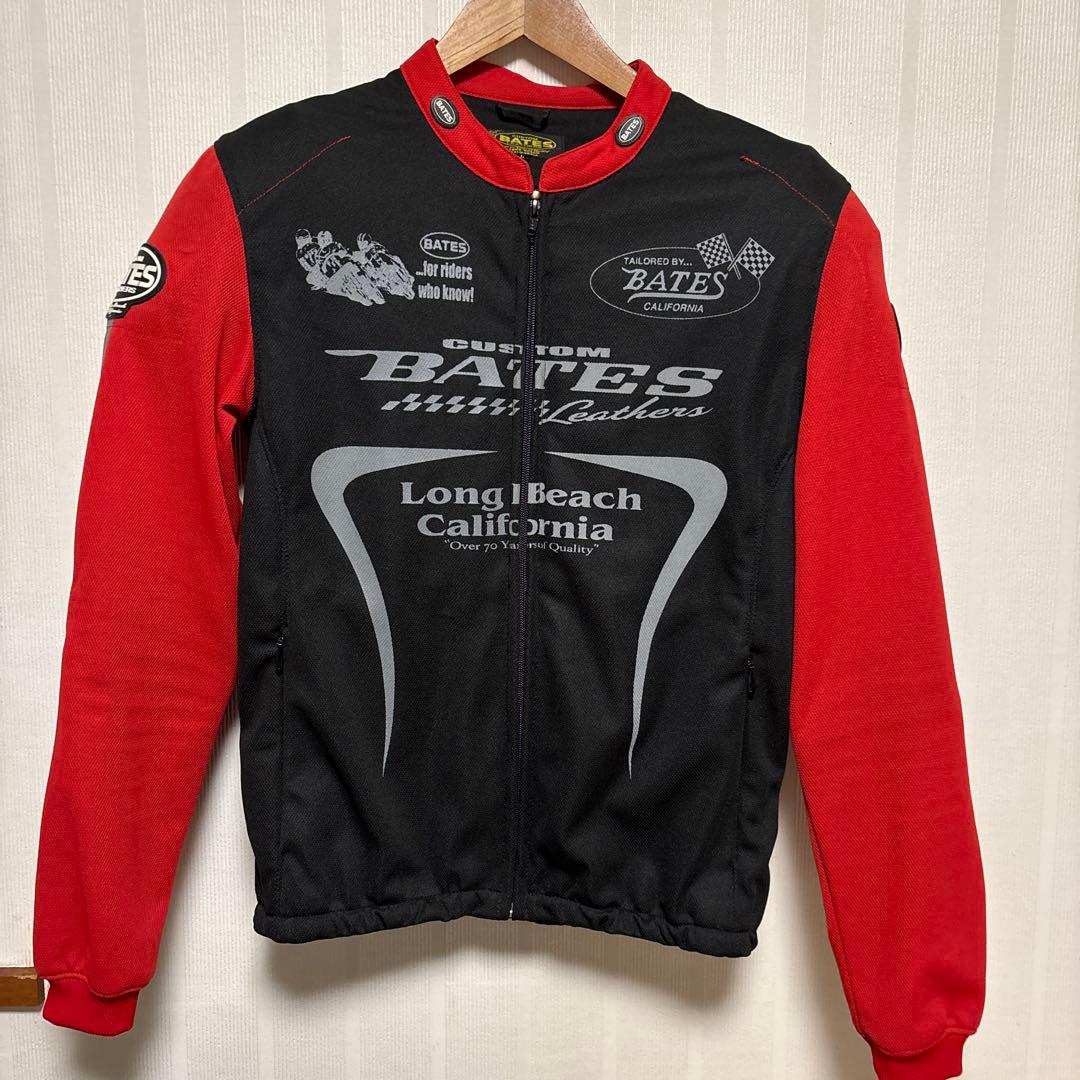BATES クールメッシュジャケット/Ｌサイズ/黒.赤