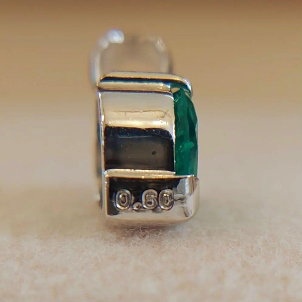 エメラルドハートシェイプハートカットプラチナpt900 ネックレス