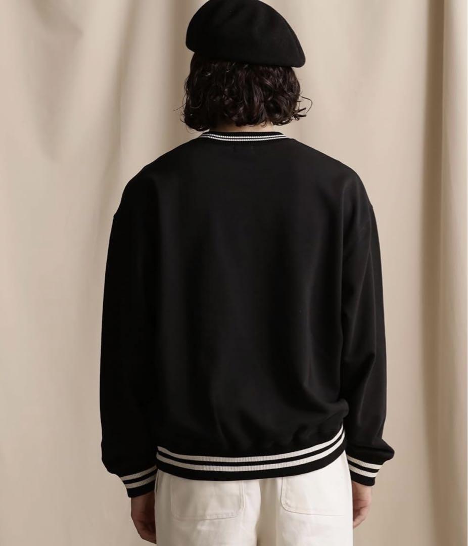 LINE RIB CREW SWEAT/ラインリブ クルーネックスウェット