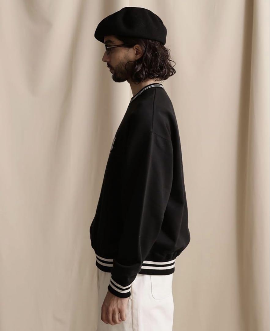 LINE RIB CREW SWEAT/ラインリブ クルーネックスウェット