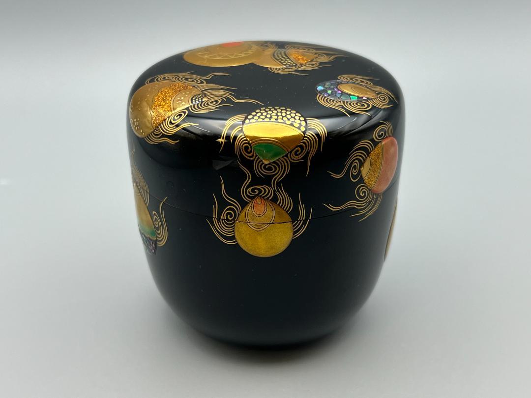 大棗　宝珠　萌絵　加賀萌絵師　塚本一舟作　内銀地　共箱付　作家物　茶道具　未使用 楽天市場】茶道具 中古 中棗の通販