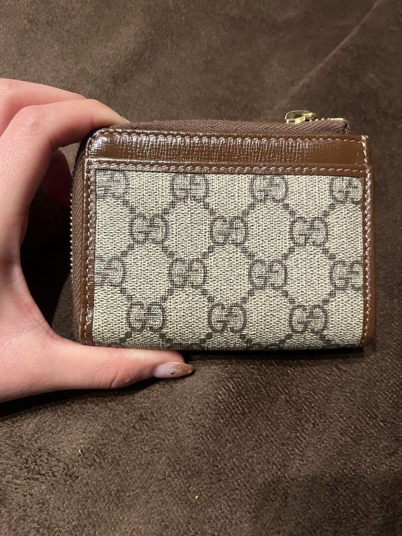 【日本限定版】GUCCI 二つ折り財布 ベージュ ブラウン