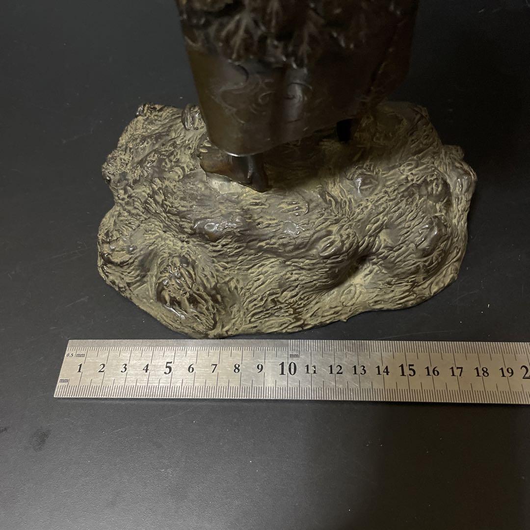 時代物　唐銅　仙人　老師