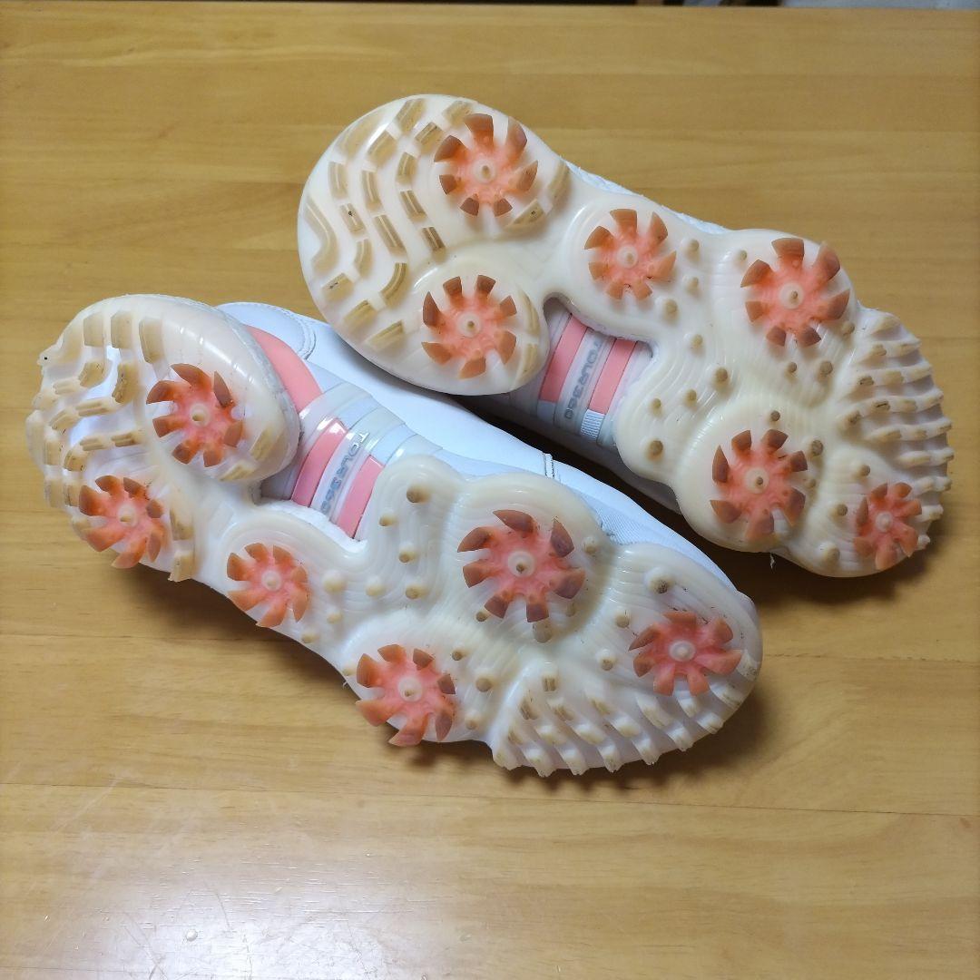 ー品販売  adidas メルカリ - ホワイト ゴルフシューズ Boost シューズ(女性用)