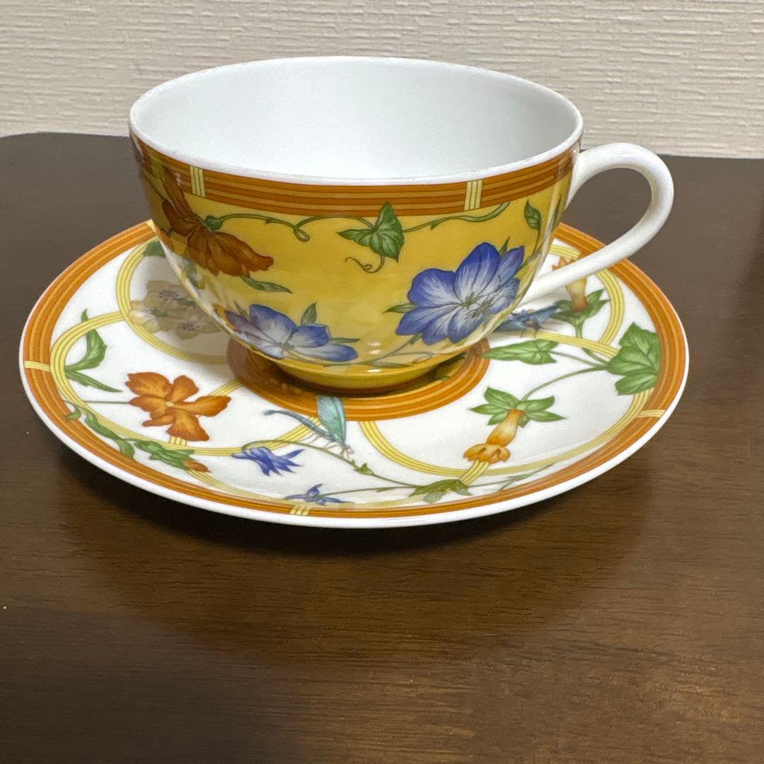 エルメス廃盤 Hermes La siesta カップ＆ソーサー【新品未使用】