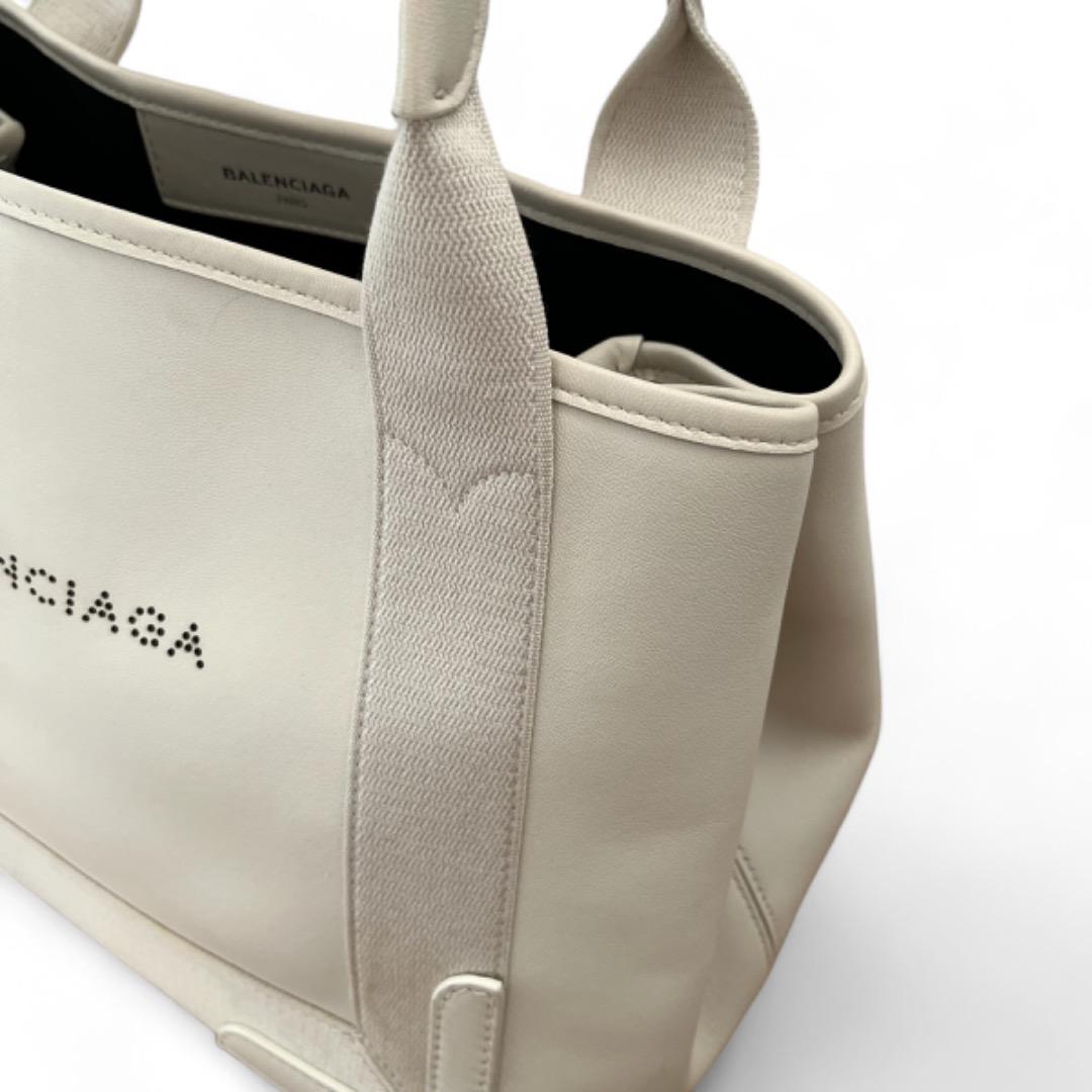 美品 バレンシアガ レザー ネイビー カバス トートバッグ