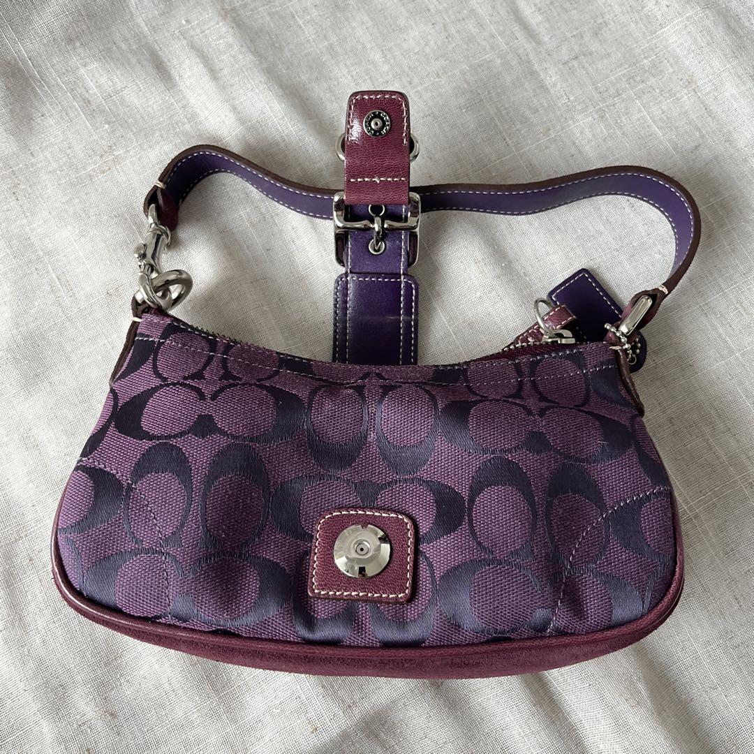 【未使用】COACH コーチ シグネチャー バッグ 紫