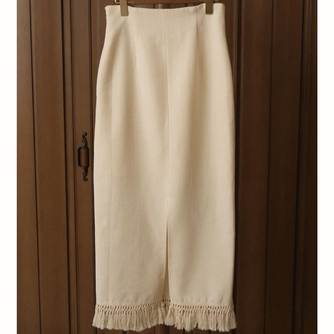 euw イユー フリンジスカート fringe high waist skirt - メルカリ