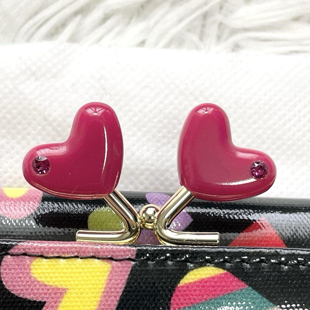 美品✨ Think Bee! シンクビー がま口 ハート　長財布 箱付き
