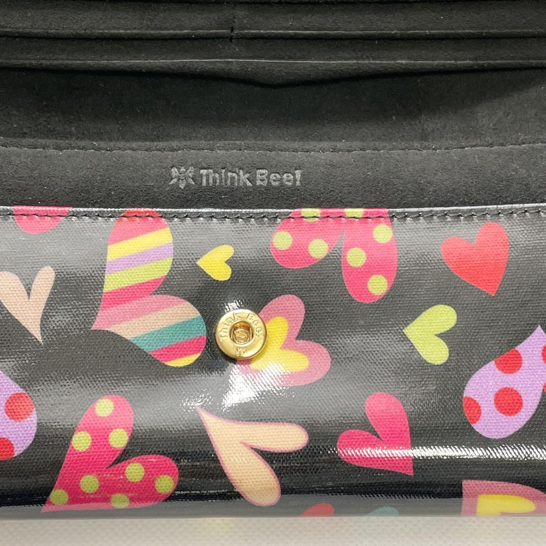 美品✨ Think Bee! シンクビー がま口 ハート　長財布 箱付き