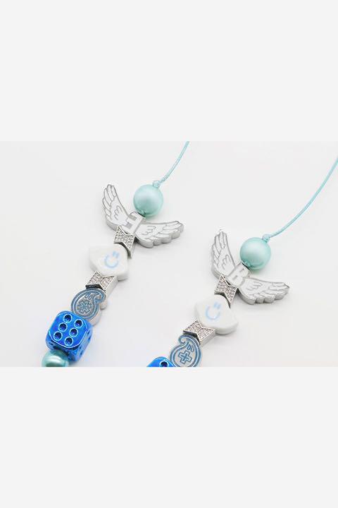 EVAE smiley necklace エバモブ iE1hz-m96749118509 MOB スマイリーネックレス 2022人気