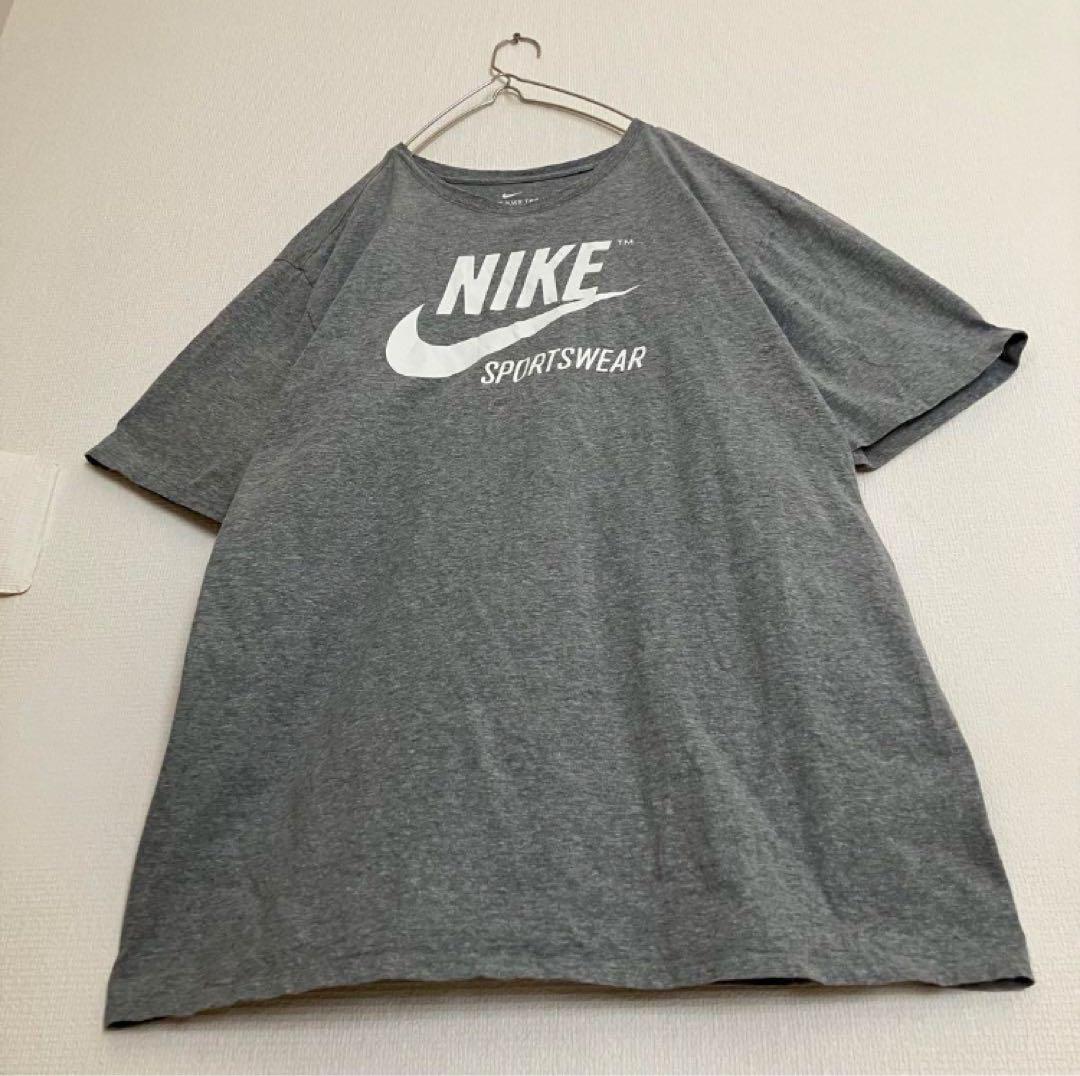 NIKE - 【染み込みスウッシュ、95年製】NIKE霜降りグレー古着T