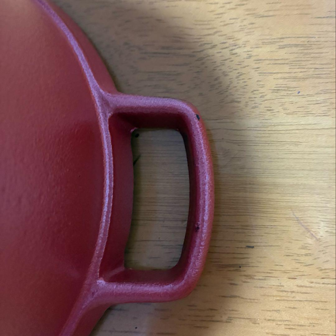 岩鋳 IWACHU 南部鉄器 ファミリーシチューパン　18cm 赤