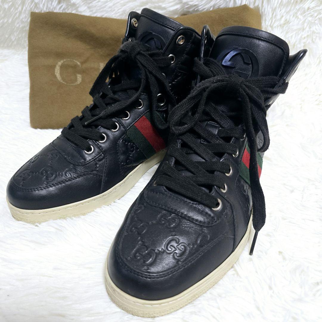 美品✨GUCCI シェリーライン インターロッキング ハイカット
