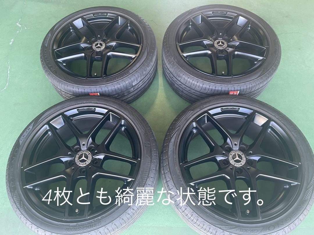 AMG 19インチ8J ET38 4枚　BSレグノ装着バリ溝