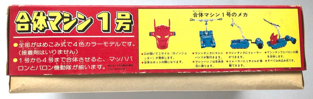 未組立て★マッハバロン★ カノンショッター アオシマ合体マシン1号 シール未貼 画像6