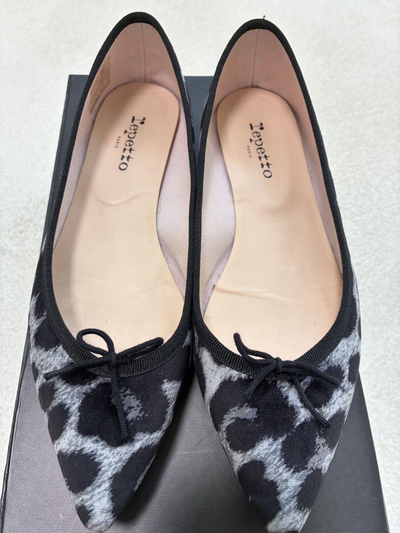 Repetto レペットブリジットヒョウ柄 フラットシューズ39,5