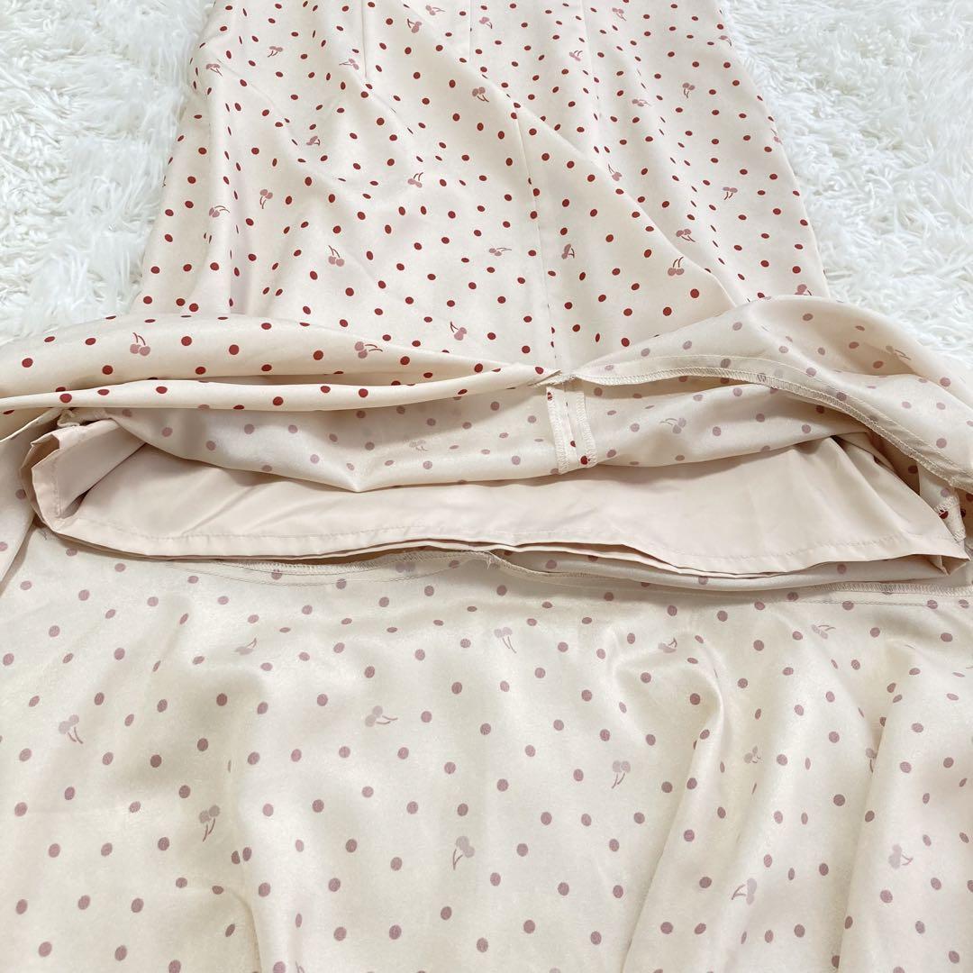 新品 DEICY チェリードットフリルワンピース 0 S 画像10