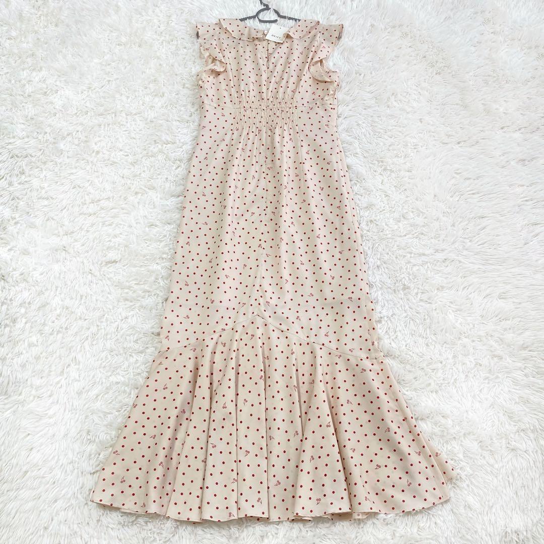 新品 DEICY チェリードットフリルワンピース 0 S 画像12