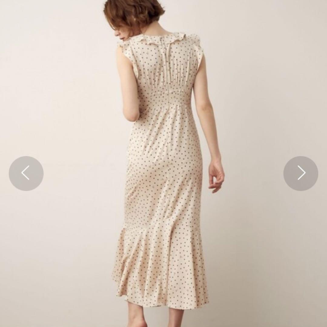 新品 DEICY チェリードットフリルワンピース 0 S 画像3