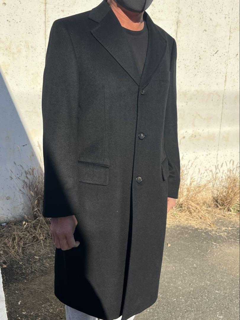 BURBERRY カシミア100%ブラック チェスターコート超美品