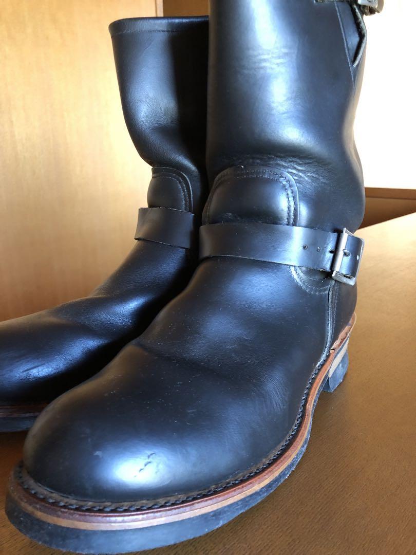 90s 後期 美品 レッドウイング エンジニアブーツ PT91ブラック9D