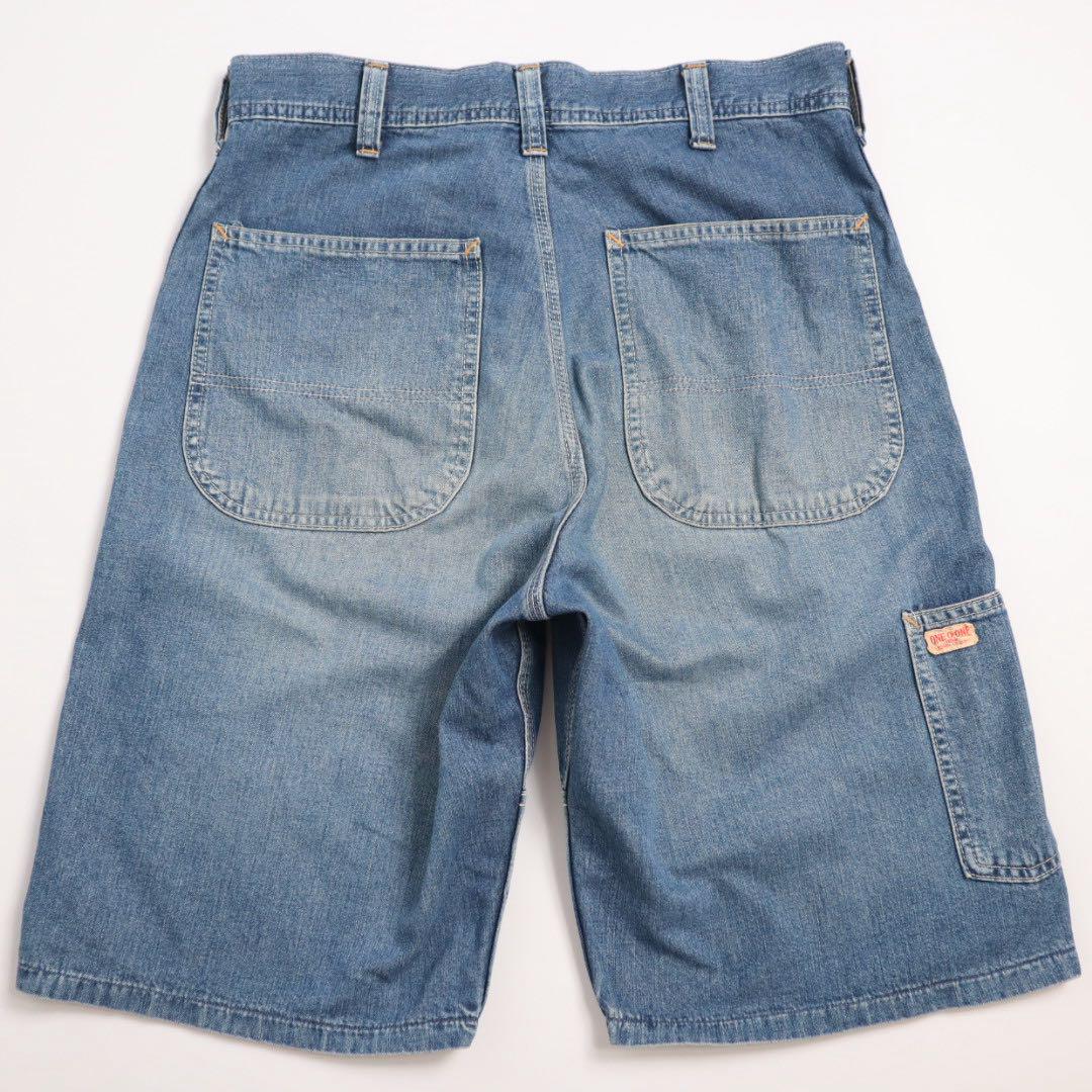 00s EDWIN 101 ダブルニー ワイド バギー デニム ハーフパンツ