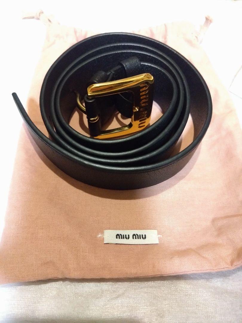 MIU MIU ナッパレザー ベルト
