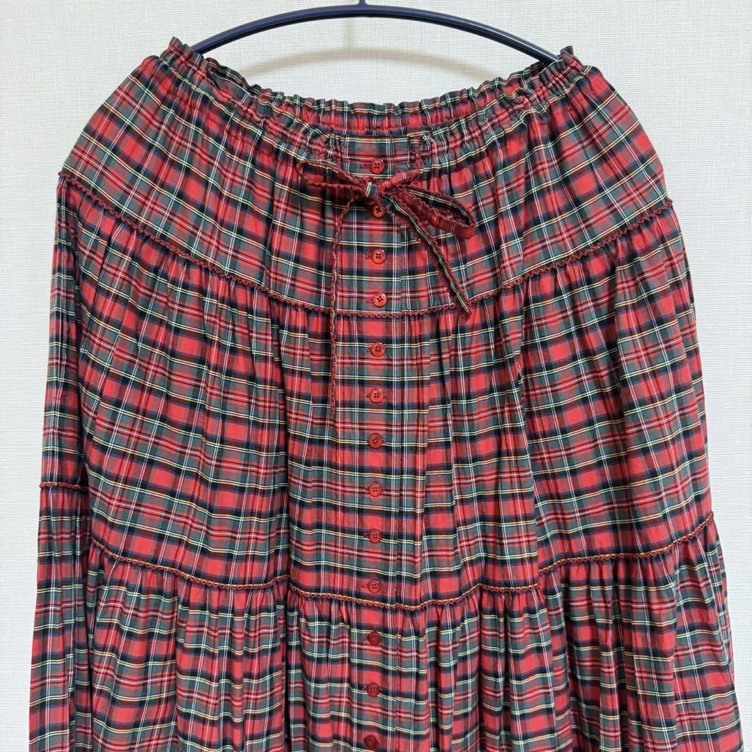 ❌最後値下げ❌ピンクハウス オリジナルタータンチェックロングスカート