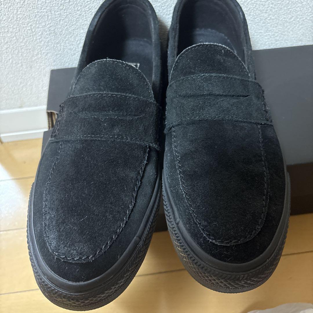 コンバース ローファー SK ブラック スエード