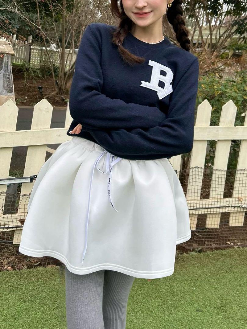 Bibiy. NELLY MINI SKIRT WHITE 新品