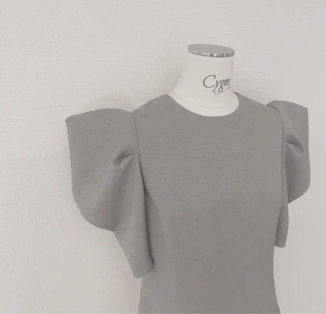 ◾️完売品◾️Cygne とんがりトップス半袖 Emily グレー　サイズ0