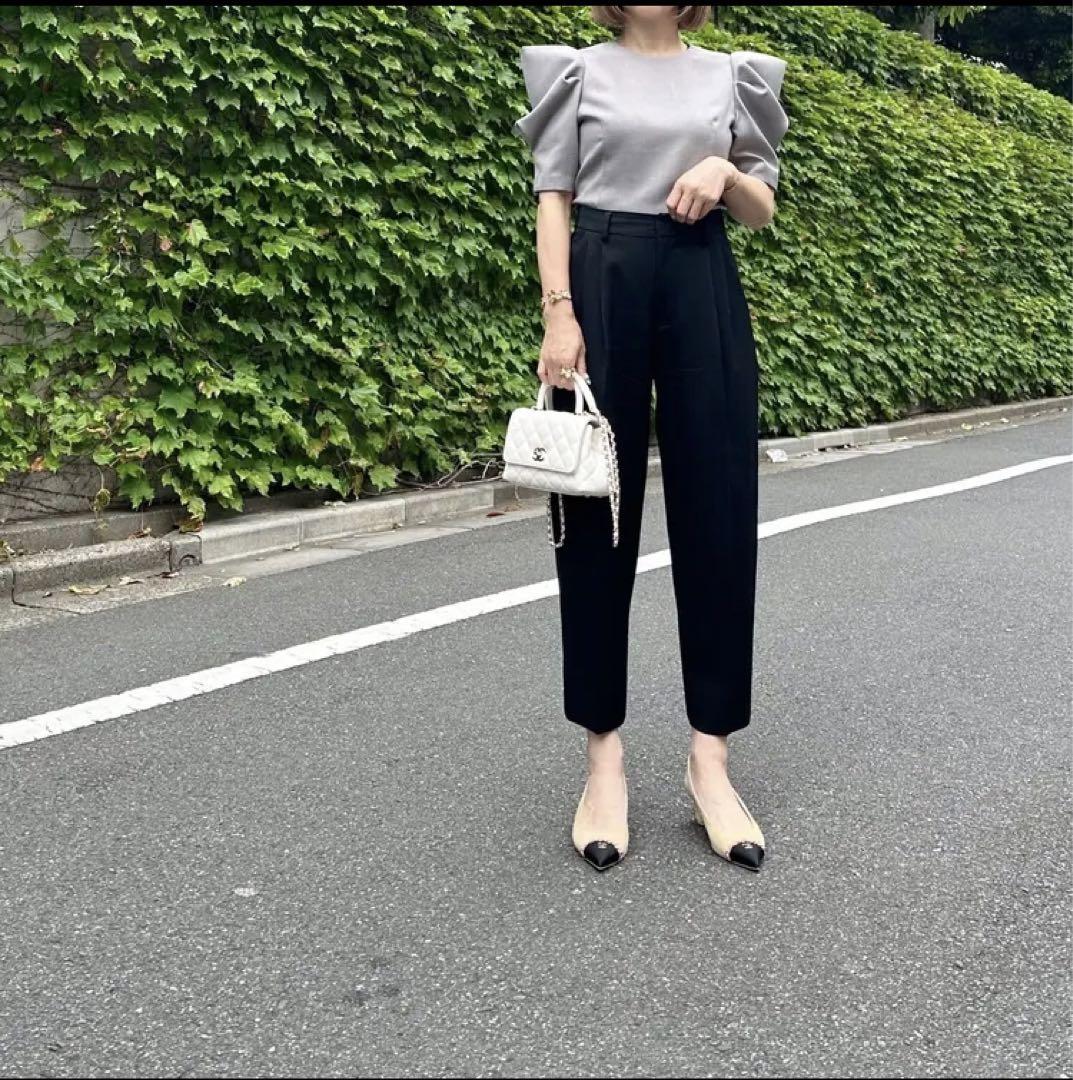 ◾️完売品◾️Cygne とんがりトップス半袖 Emily グレー　サイズ0