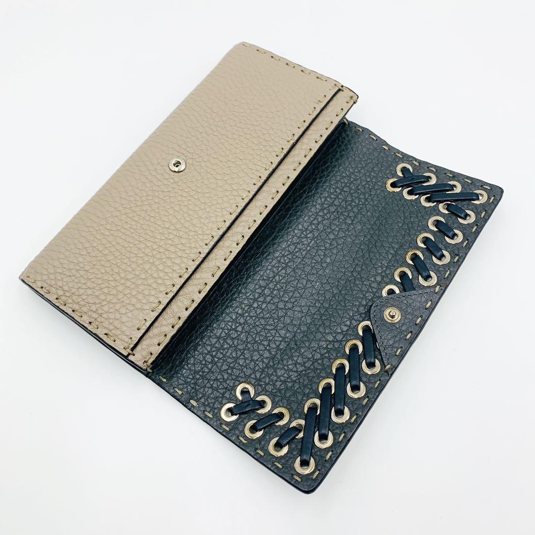 希少★FENDI フェンディ セレリア 長財布 二つ折り財布★911