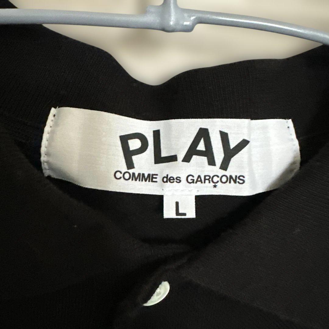 PLAY COMME des GARÇONS ブラックポロシャツ L