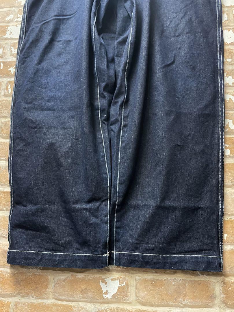 90s kani jeans カナイジーンズ　デニム　ワイドデニム 刺繍　濃紺