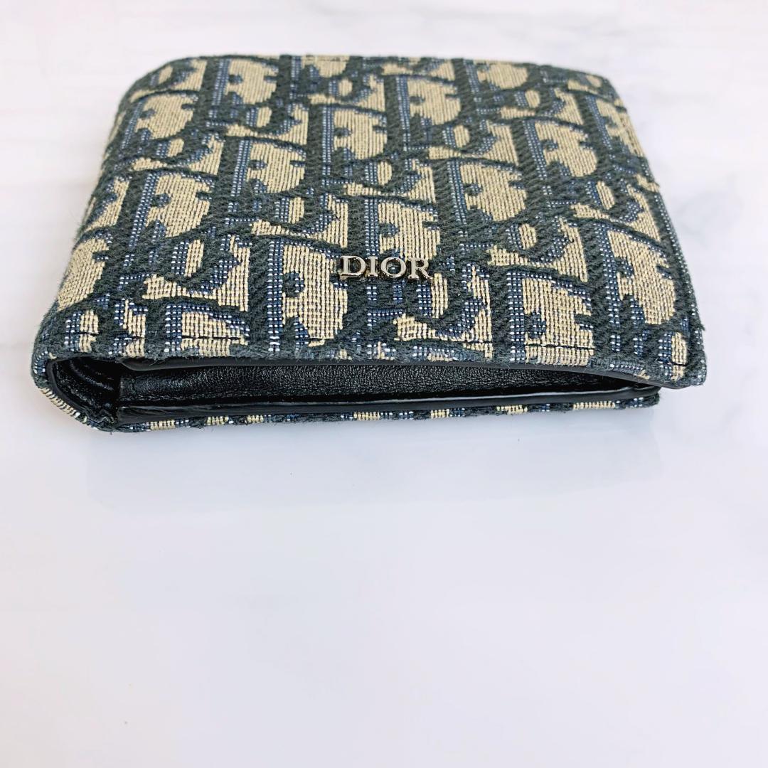 Dior 財布 ジャガード キャンバス 総柄 メンズ クリスチャンディオール