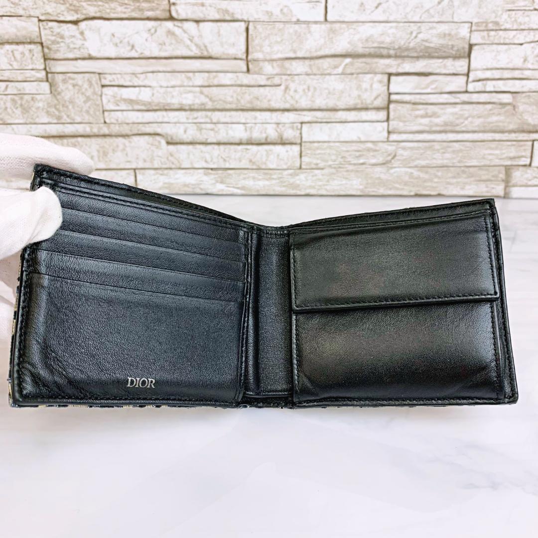 Dior 財布 ジャガード キャンバス 総柄 メンズ クリスチャンディオール