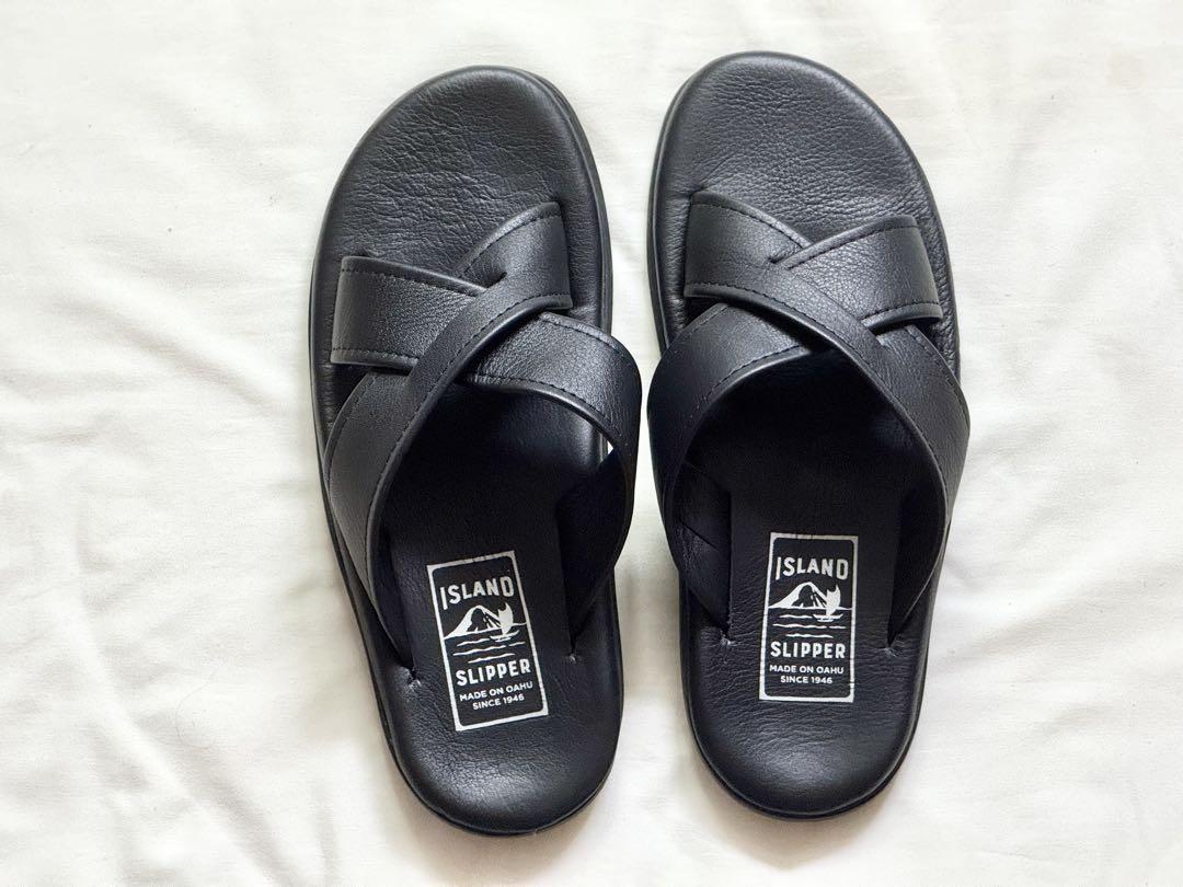 ISLAND SLIPPER クロスストラップサンダル ブラック