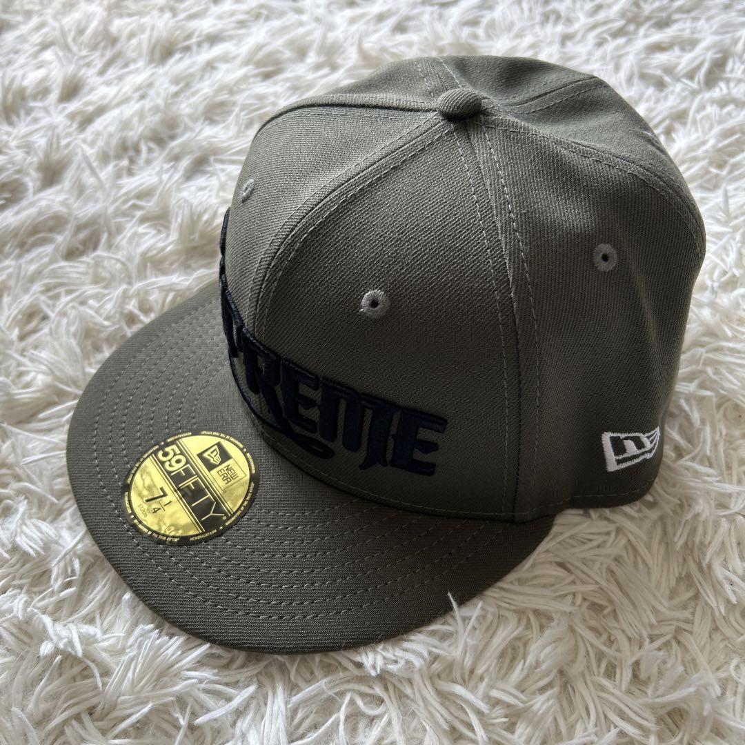 【新作入荷!!】  シンプル Supreme モスグリーン 帽子 era new キャップ ロゴ 帽子