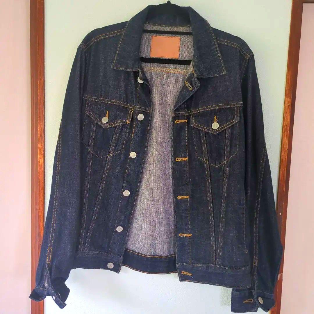 ダークデニム メンズデニムジャケットMsize　USED品