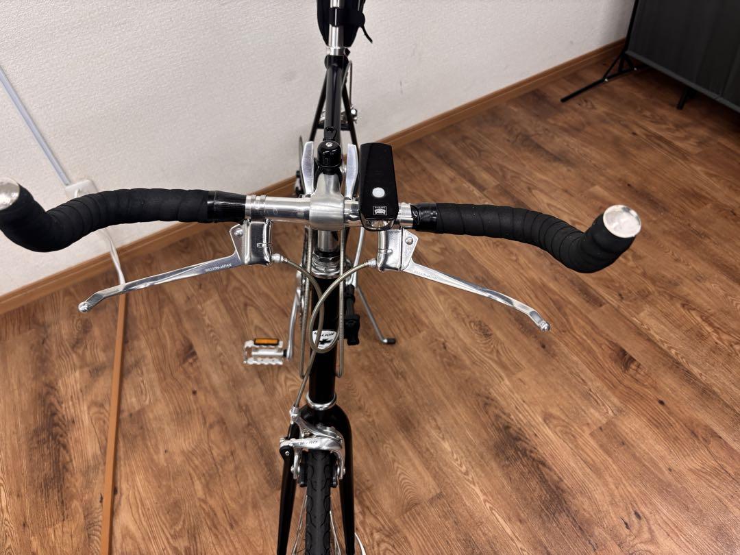 ブラック クロモリフレーム 小径自転車