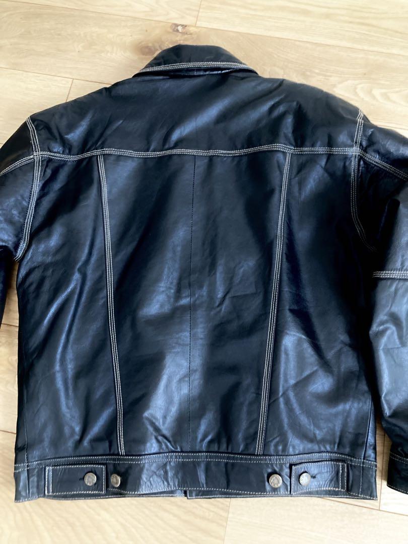 美品 90's Vintage カウレザー ダッドジャケット 90's Vintage A-2typeカウレザー ダッドジャケット メンズM