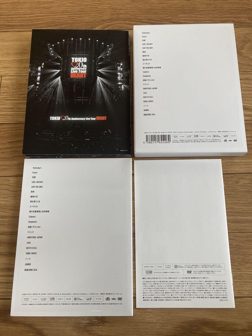 5人フルメンバーTOKIO 初回 ライブDVD HEART 20th Live - メルカリ