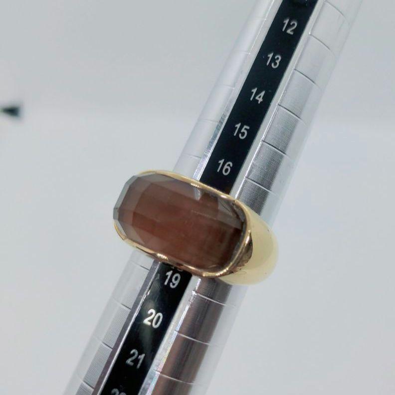 SWAROVSKI スワロフスキー リング ゴールド ブラウンストーン 箱