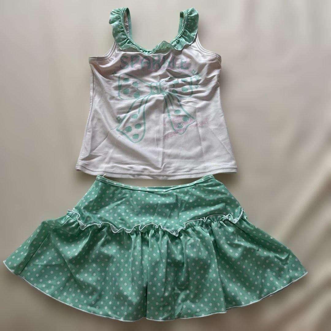 140cm 女児 セパレート水着