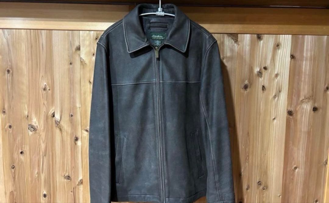 Eddie Bauer シングルライダース レザージャケット