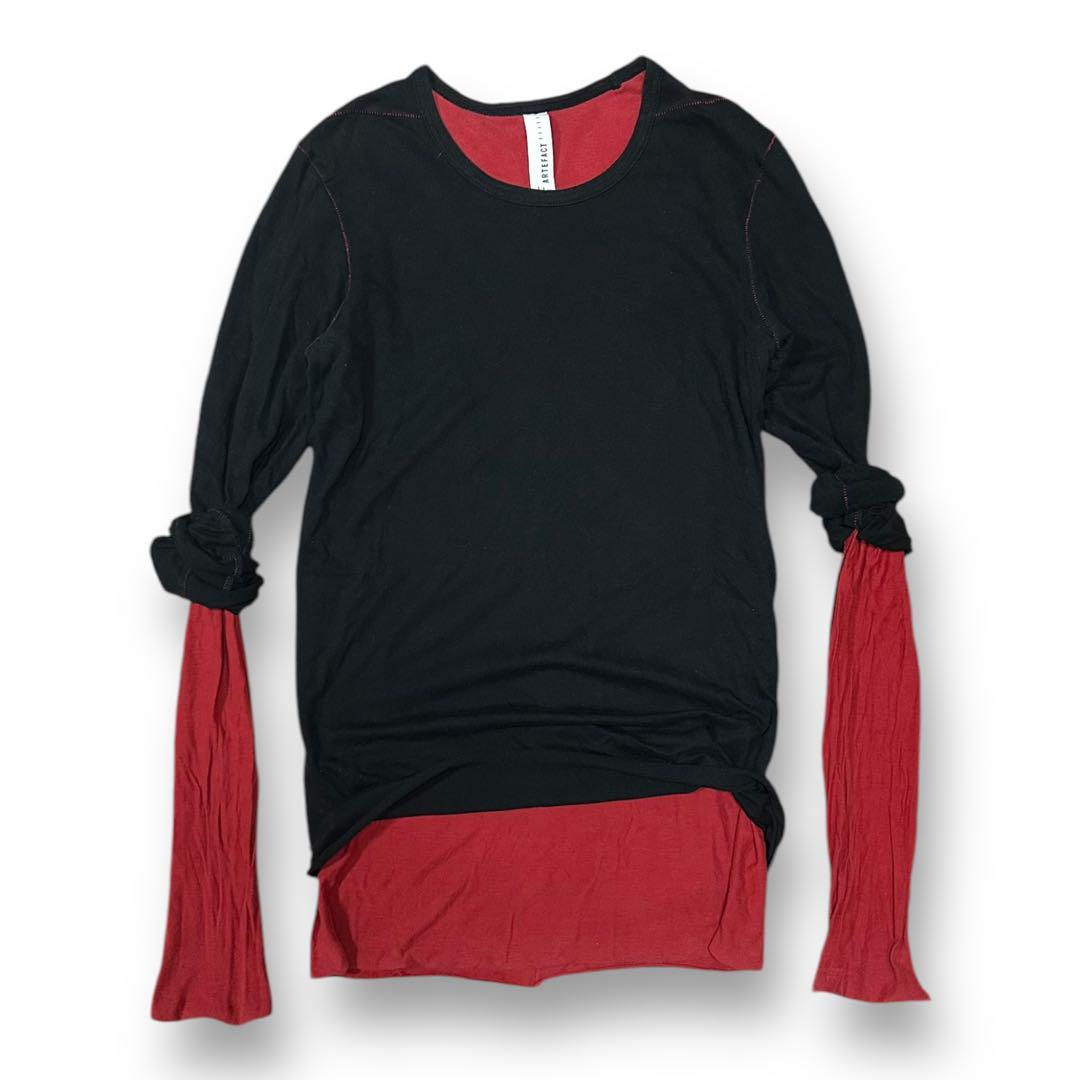 トップス artefact layered long t-shirts mode y2k